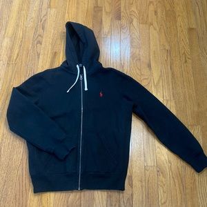 Medium black men’s polo zip up